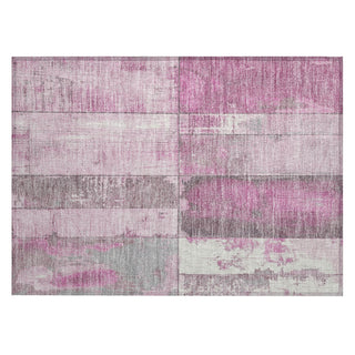 Piper Looms Chantille Geometric ACN1877 Pink Machine Washable Area Rug Scatter Main Image