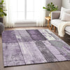 Piper Looms Chantille Geometric ACN1877 Purple Machine Washable Area Rug Lifestyle Image Feature