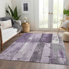 Piper Looms Chantille Geometric ACN1877 Purple Machine Washable Area Rug Lifestyle Image Feature