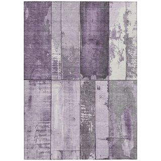 Piper Looms Chantille Geometric ACN1877 Purple Machine Washable Area Rug main image