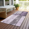 Piper Looms Chantille Geometric ACN1877 Purple Machine Washable Area Rug Runner Outdoor Lifestyle Image Feature