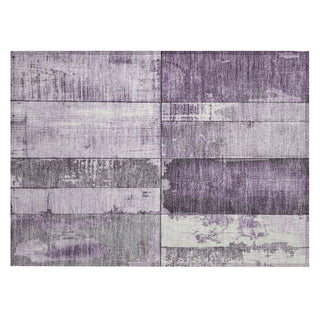 Piper Looms Chantille Geometric ACN1877 Purple Machine Washable Area Rug Scatter Main Image
