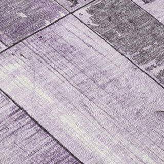Piper Looms Chantille Geometric ACN1877 Purple Machine Washable Area Rug Swatch Image