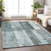 Piper Looms Chantille Geometric ACN1877 Seafoam Machine Washable Area Rug Lifestyle Image Feature