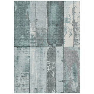 Piper Looms Chantille Geometric ACN1877 Seafoam Machine Washable Area Rug main image