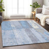 Piper Looms Chantille Geometric ACN1877 Sky Machine Washable Area Rug Lifestyle Image Feature