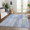 Piper Looms Chantille Geometric ACN1877 Sky Machine Washable Area Rug Lifestyle Image Feature