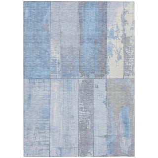 Piper Looms Chantille Geometric ACN1877 Sky Machine Washable Area Rug main image