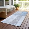 Piper Looms Chantille Geometric ACN1877 Sky Machine Washable Area Rug Runner Outdoor Lifestyle Image Feature