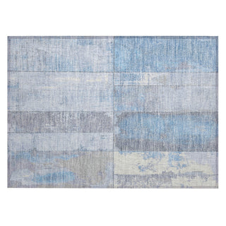 Piper Looms Chantille Geometric ACN1877 Sky Machine Washable Area Rug Scatter Main Image