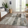 Piper Looms Chantille Geometric ACN1877 Taupe Machine Washable Area Rug Lifestyle Image Feature