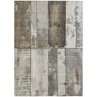 Piper Looms Chantille Geometric ACN1877 Taupe Machine Washable Area Rug main image