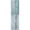 Piper Looms Chantille Geometric ACN1877 Teal Machine Washable Area Rug Runner Main Image