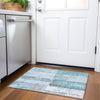 Piper Looms Chantille Geometric ACN1877 Teal Machine Washable Area Rug Scatter Lifestyle Image Feature