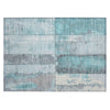 Piper Looms Chantille Geometric ACN1877 Teal Machine Washable Area Rug Scatter Main Image