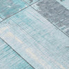 Piper Looms Chantille Geometric ACN1877 Teal Machine Washable Area Rug Swatch Image