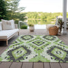 Piper Looms Chantille Aztec ACN1878 Aloe Machine Washable Area Rug Outdoor Lifestyle Image Feature