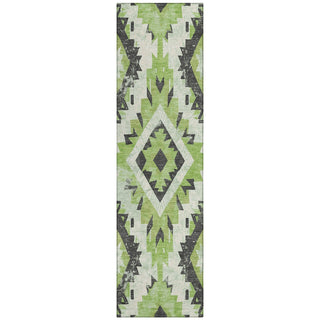 Piper Looms Chantille Aztec ACN1878 Aloe Machine Washable Area Rug Runner Main Image