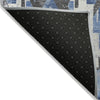 Piper Looms Chantille Aztec ACN1878 Blue Machine Washable Area Rug Backing Image