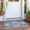 Piper Looms Chantille Aztec ACN1878 Blue Machine Washable Area Rug Scatter Outdoor Lifestyle Image Feature