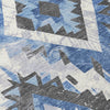 Piper Looms Chantille Aztec ACN1878 Blue Machine Washable Area Rug Swatch Image