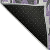 Piper Looms Chantille Aztec ACN1878 Purple Machine Washable Area Rug Backing Image