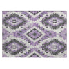 Piper Looms Chantille Aztec ACN1878 Purple Machine Washable Area Rug Scatter Main Image