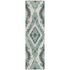 Piper Looms Chantille Aztec ACN1878 Seafoam Machine Washable Area Rug Runner Main Image