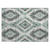 Piper Looms Chantille Aztec ACN1878 Seafoam Machine Washable Area Rug Scatter Main Image