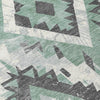 Piper Looms Chantille Aztec ACN1878 Seafoam Machine Washable Area Rug Swatch Image