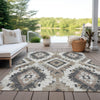 Piper Looms Chantille Aztec ACN1878 Taupe Machine Washable Area Rug Outdoor Lifestyle Image Feature