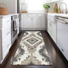 Piper Looms Chantille Aztec ACN1878 Taupe Machine Washable Area Rug Runner Lifestyle Image Feature