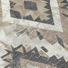 Piper Looms Chantille Aztec ACN1878 Taupe Machine Washable Area Rug Swatch Image