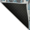 Piper Looms Chantille Aztec ACN1878 Teal Machine Washable Area Rug Backing Image