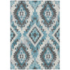 Piper Looms Chantille Aztec ACN1878 Teal Machine Washable Area Rug main image