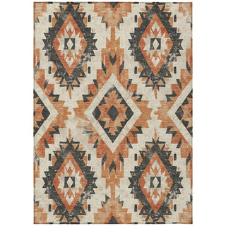 Piper Looms Chantille Aztec ACN1878 Terracotta Machine Washable Area Rug main image