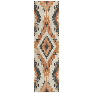 Piper Looms Chantille Aztec ACN1878 Terracotta Machine Washable Area Rug Runner Main Image