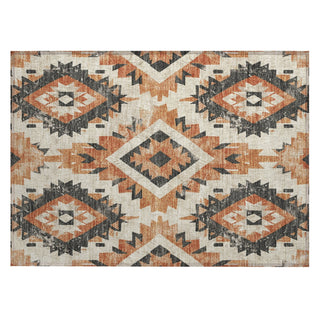 Piper Looms Chantille Aztec ACN1878 Terracotta Machine Washable Area Rug Scatter Main Image