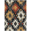 Piper Looms Chantille Aztec ACN1879 Black Machine Washable Area Rug main image