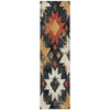 Piper Looms Chantille Aztec ACN1879 Black Machine Washable Area Rug Runner Main Image