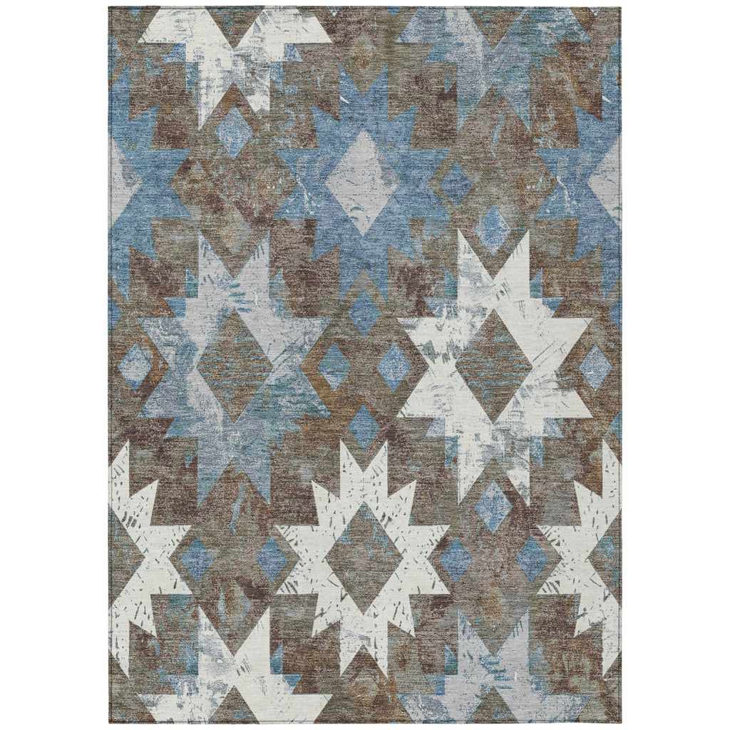 Piper Looms Chantille Aztec ACN1879 Brown Machine Washable Area Rug main image