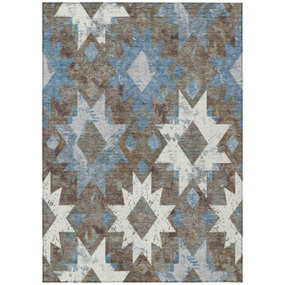 Piper Looms Chantille Aztec ACN1879 Brown Machine Washable Area Rug main image