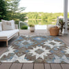 Piper Looms Chantille Aztec ACN1879 Brown Machine Washable Area Rug Outdoor Lifestyle Image Feature
