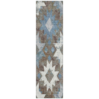 Piper Looms Chantille Aztec ACN1879 Brown Machine Washable Area Rug Runner Main Image