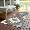 Piper Looms Chantille Aztec ACN1879 Brown Machine Washable Area Rug Runner Outdoor Lifestyle Image Feature