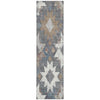 Piper Looms Chantille Aztec ACN1879 Gray Machine Washable Area Rug Runner Main Image