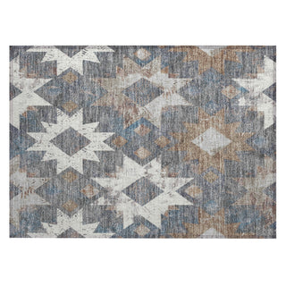 Piper Looms Chantille Aztec ACN1879 Gray Machine Washable Area Rug Scatter Main Image