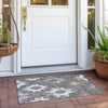 Piper Looms Chantille Aztec ACN1879 Gray Machine Washable Area Rug Scatter Outdoor Lifestyle Image Feature