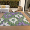 Piper Looms Chantille Aztec ACN1879 Green Machine Washable Area Rug Outdoor Lifestyle Image Feature