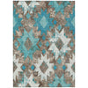 Piper Looms Chantille Aztec ACN1879 Teal Machine Washable Area Rug main image